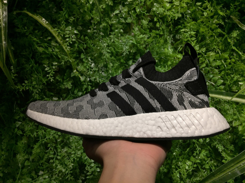 Adidas NMD R2 Primeknit Black Glitch BY9409